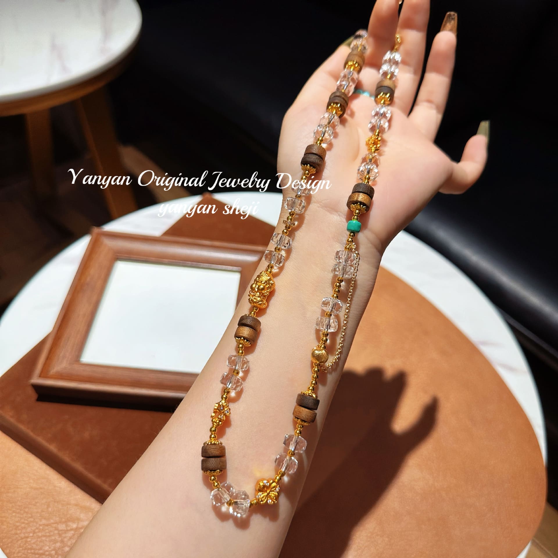 |Health|Zen Sleep Companion – 2-in-1 Agarwood Crystal Bracelet & Pendant for Relaxation