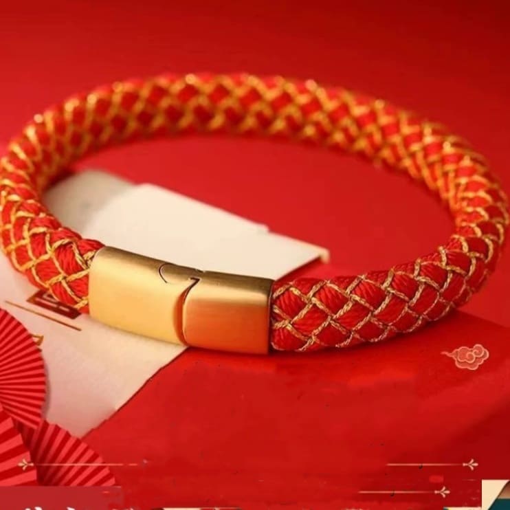 2026 Five-Element Dragon Scale Magnetic Clasp Bracelet – Essential for Year of the Horse