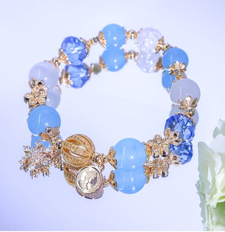 4 Color Blessings Gemstone Bracelet – Romance, Success, Study & Luck