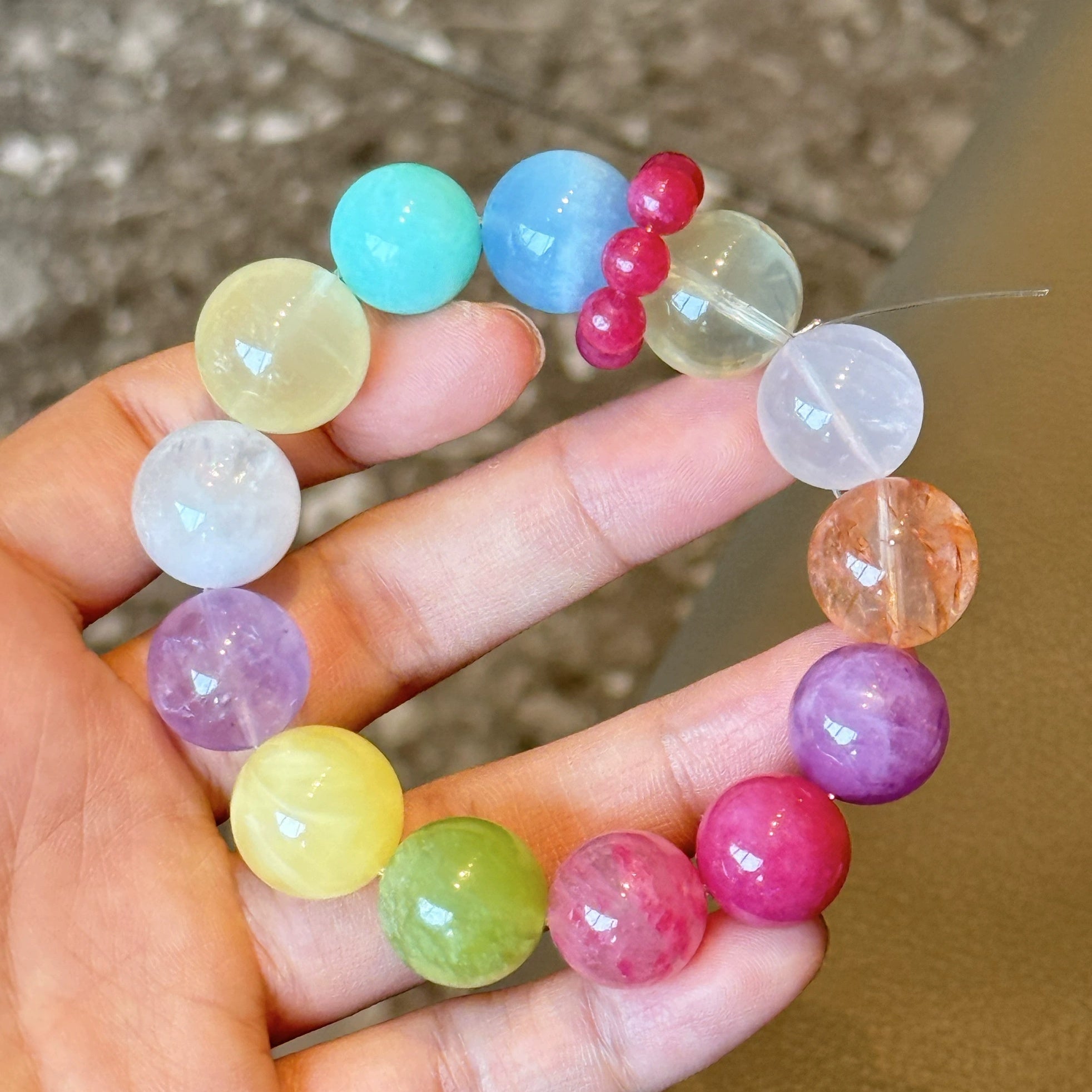 Multi-Gemstone Energy Bracelet – Love, Wealth, Health & Spiritual Growth in One