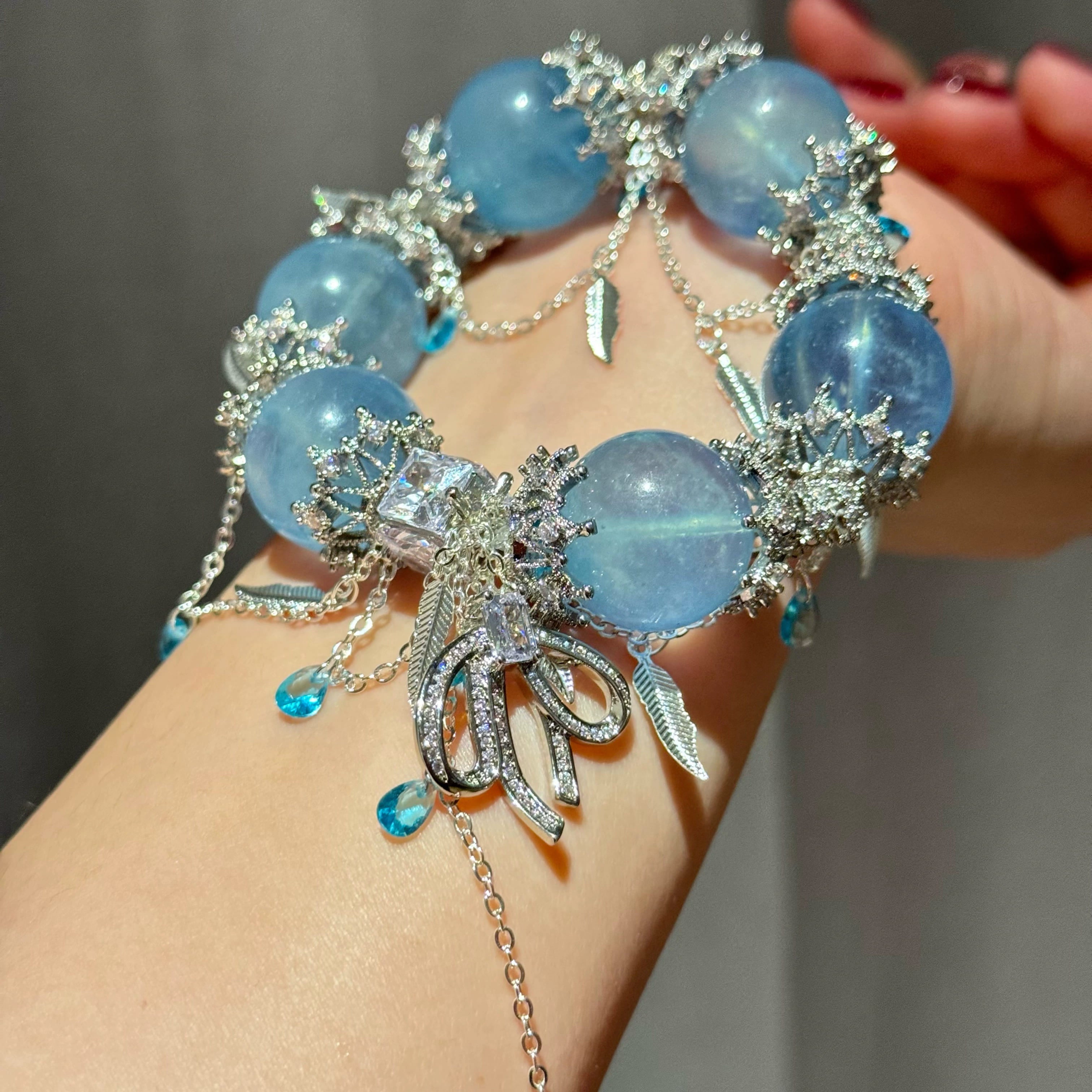|Career And Studies|Collector’s Brazilian Aquamarine & 925 Silver Bracelet – Vintage Mine Treasure