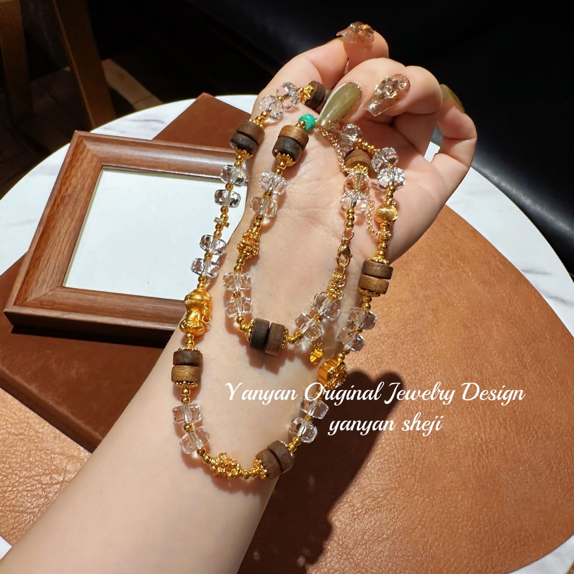 |Health|Zen Sleep Companion – 2-in-1 Agarwood Crystal Bracelet & Pendant for Relaxation