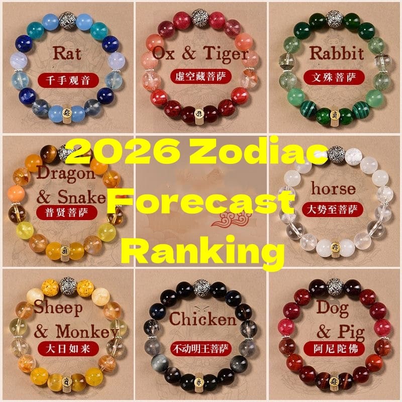 2026 Zodiac Forecast Ranking-Guardian Buddha Zodiac Bracelet