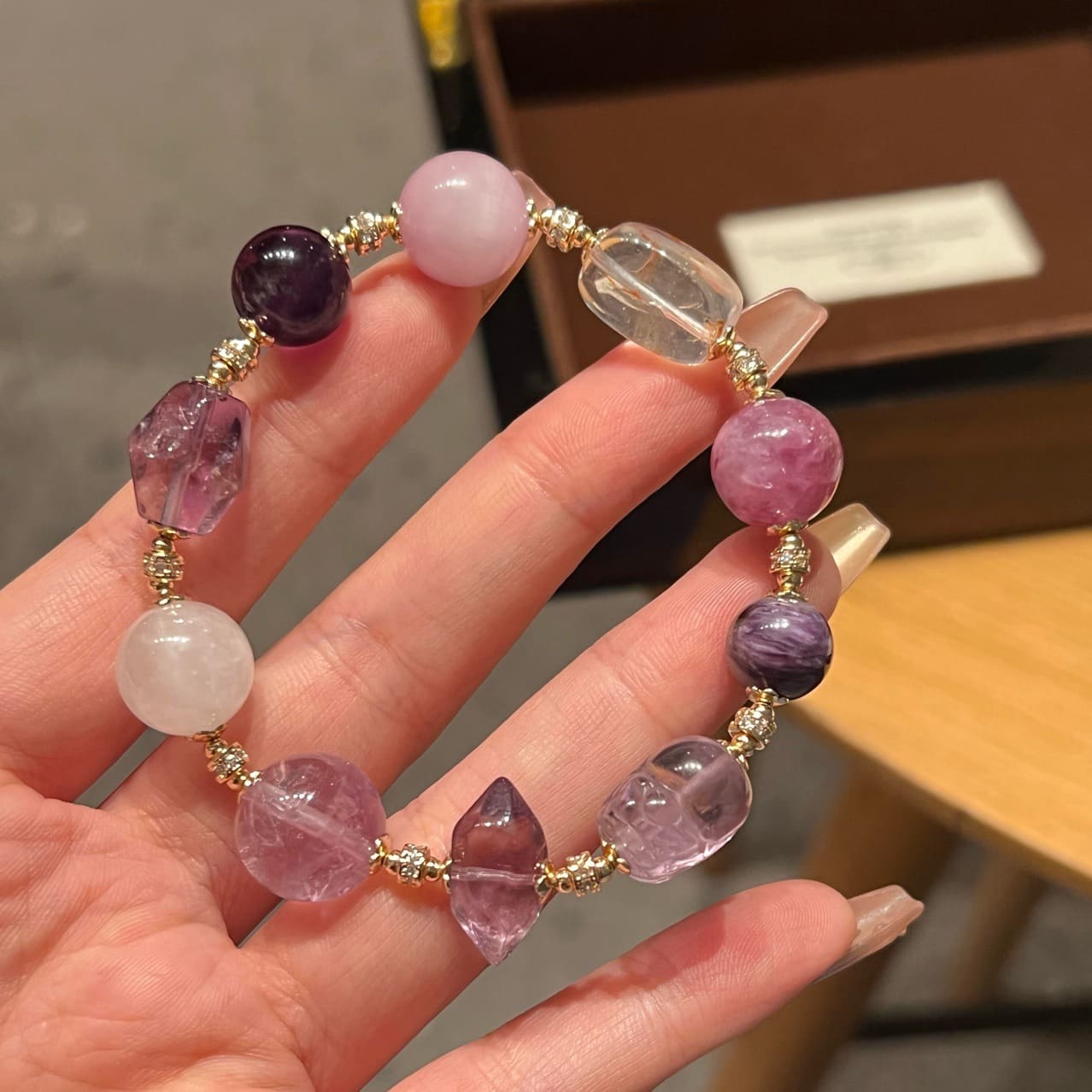 |Wealth|Career And Studies|Amethyst Pi Xiu Energy-Enhancing Attracts Wealth And Opportunities Crystal Bracelet