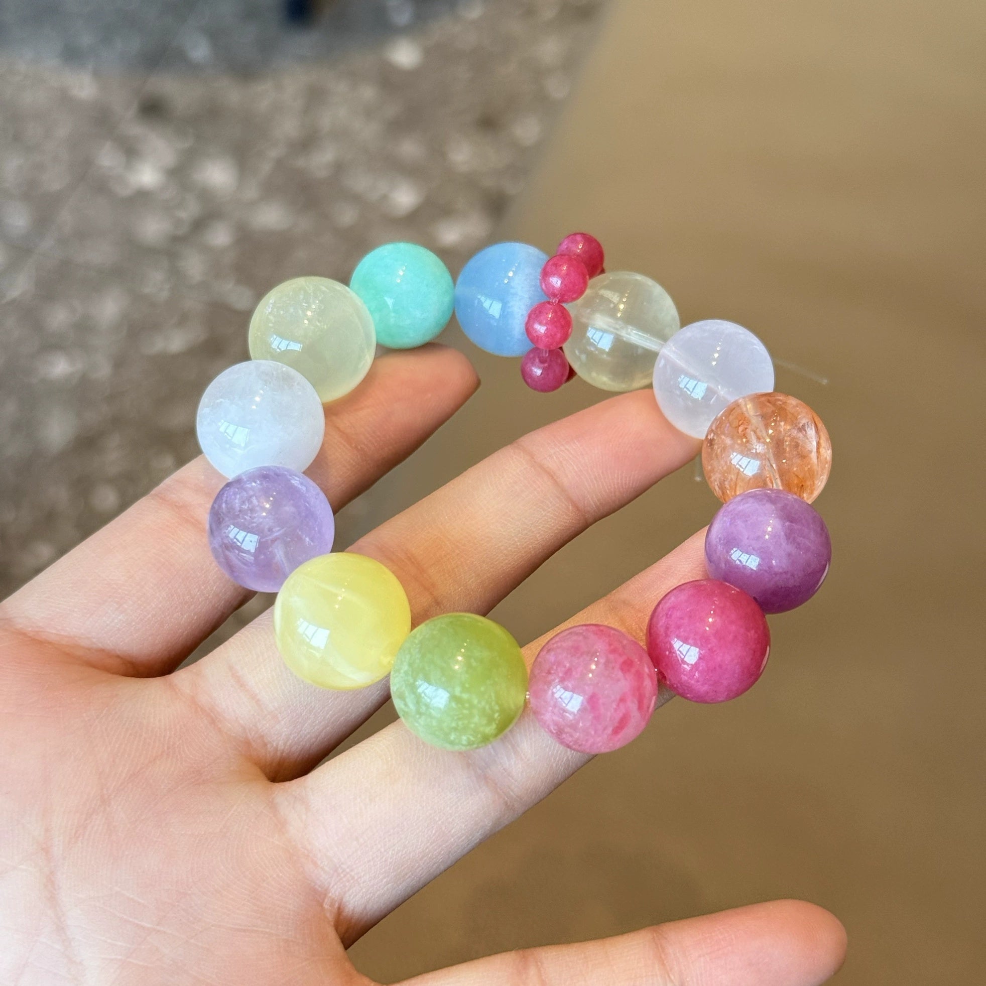 Multi-Gemstone Energy Bracelet – Love, Wealth, Health & Spiritual Growth in One