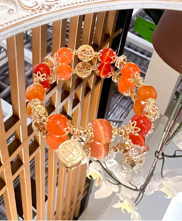 4 Color Blessings Gemstone Bracelet – Romance, Success, Study & Luck