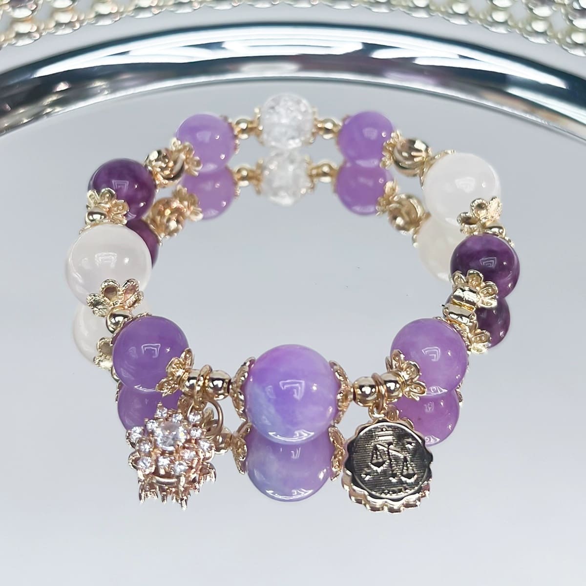 4 Color Blessings Gemstone Bracelet – Romance, Success, Study & Luck