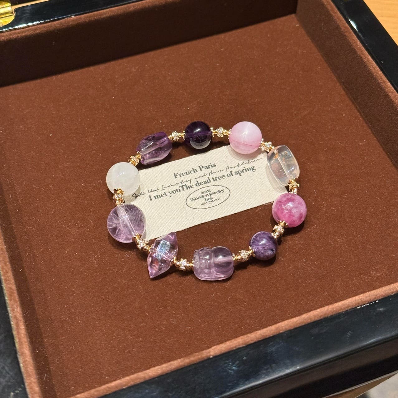 |Wealth|Career And Studies|Amethyst Pi Xiu Energy-Enhancing Attracts Wealth And Opportunities Crystal Bracelet