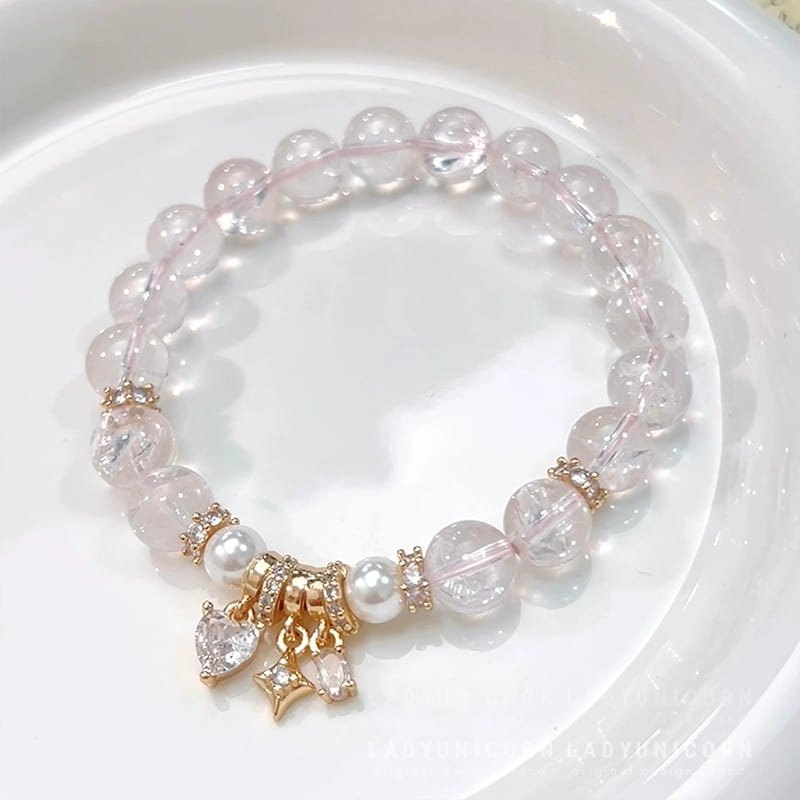 | Wealth | Love | Love & Career Success – 3 Best-Selling Crystal Styles for Luck & Romance-Triple Rose Quartz Bracelet Set
